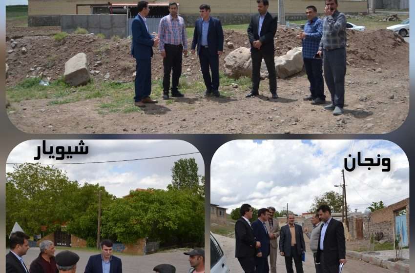  بازدید بخشدار کندوان از روستاهای آونلیق  شیویار  ونجان