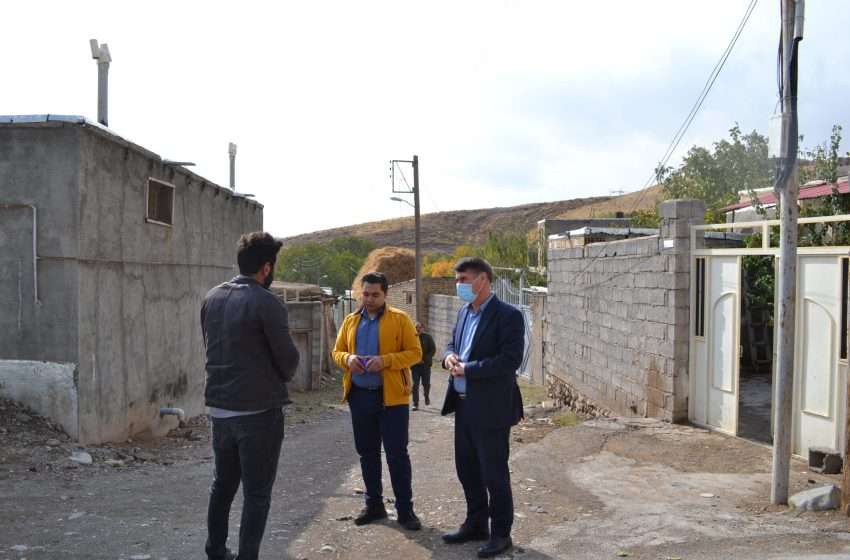  بازدید بخشدار کندوان از روستای چرور