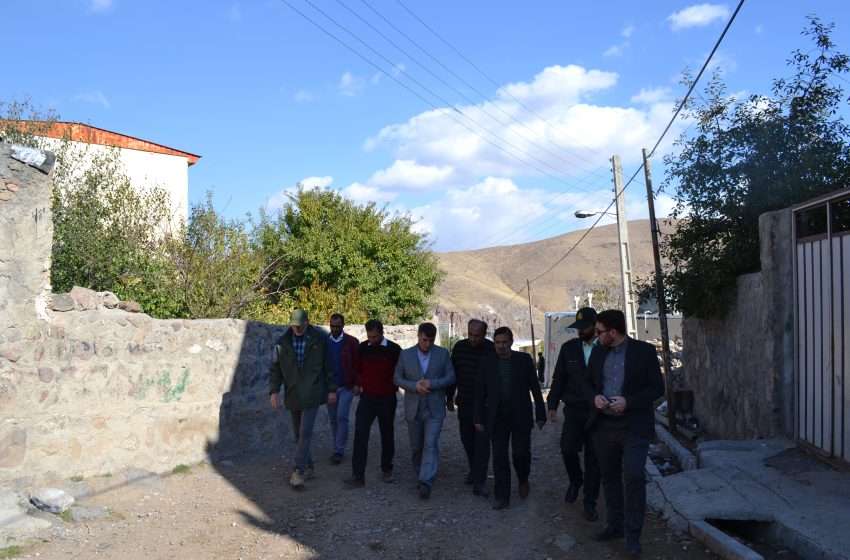  بازدید بخشدار کندوان از راههای روستایی و روستاهای ملک و تجرق و حاج یوسفلوی علیا بخش کندوان