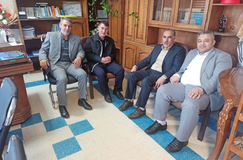  بخشداران ترکمانچای؛ کندوان و کاغذکنان با بخشدار مرکزی میانه دیدار کردند