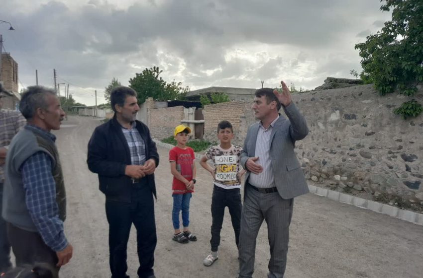  بازدید بخشدار کندوان از روستای نودوزق
