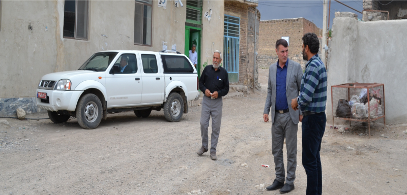  بازدیدبخشدارکندوان از روستای ماهی آباد