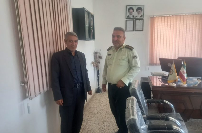  بازدید بخشدار مرکزی میانه از پاسگاه ممان