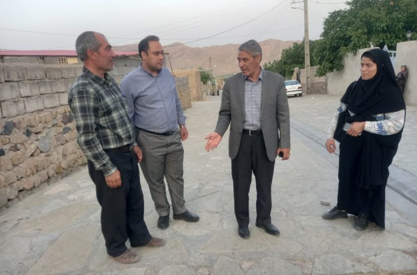  در راستای دهگردی: بخشدار مرکزی میانه از روستای طوق بازدید کرد