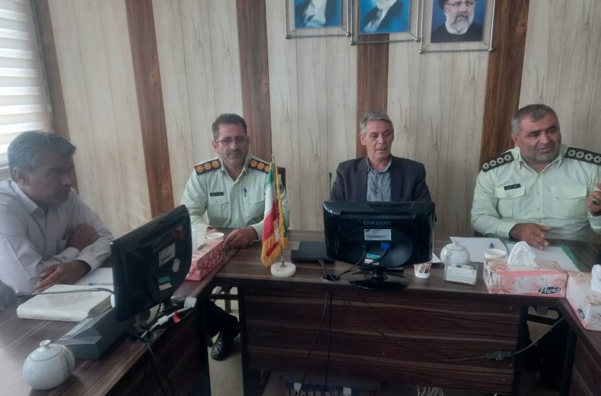  جلسه تعامل پلیس با دهیاران و شوراها در بخش مرکزی میانه برگزار شد