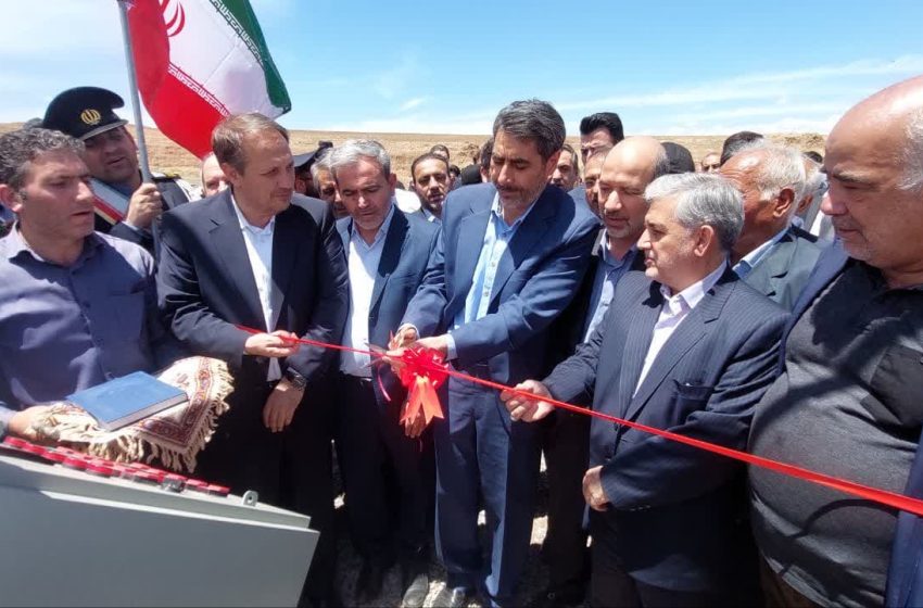  ۱۸۴۰ هکتار از اراضی شبکه پایاب سد آیدوغموش میانه افتتاح شد
