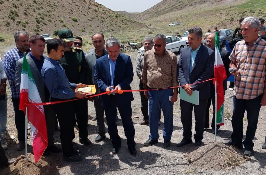  افتتاح یک طرح آبخیزداری در بخش کندوان میانه