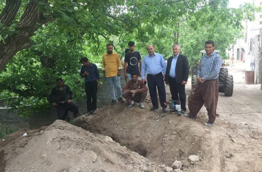  حل مشکل آب شرب مدرسه روستای قشلاق موسی بیگلو