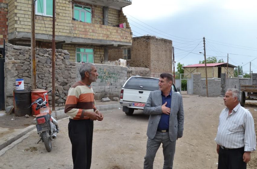 بازدید بخشدار کندوان از روستای ایورق