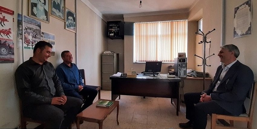  بازدید بخشدار ترکمانچای از روستاهای دهستان اوچ تپه غربی