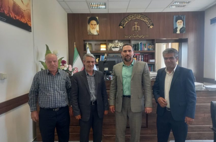  دیدار بخشدار مرکزی با دادستان عمومی و انقلاب میانه