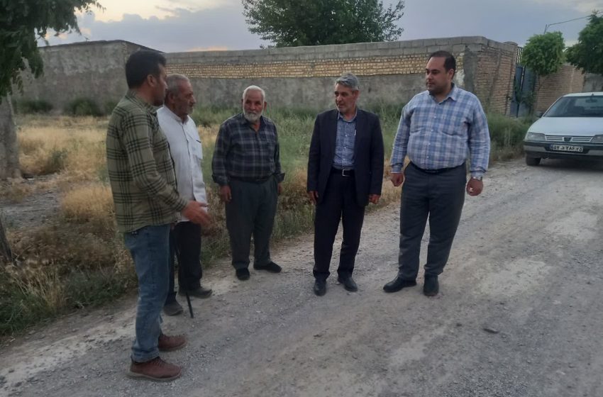  حضور بخشدار مرکزی میانه در روستای کلوچه خالصه جهت تعیین تکلیف مدیریت مصرف آب شرب روستا