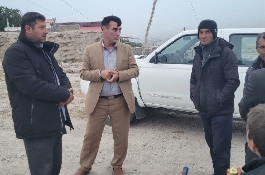  بازدید بخشدار‌کندوان شهرستان میانه از روستای ینگجه دلیکانلو