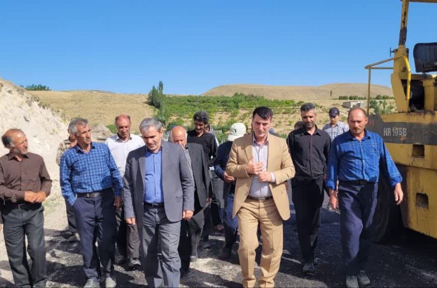  فرماندار ویژه میانه از پروژه آسفالت راههای روستایی کندوان بازدید کرد