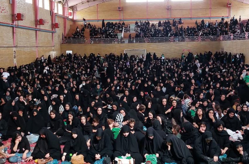  همایش بزرگ شیرخوارگان حسینی در میانه برپا شد