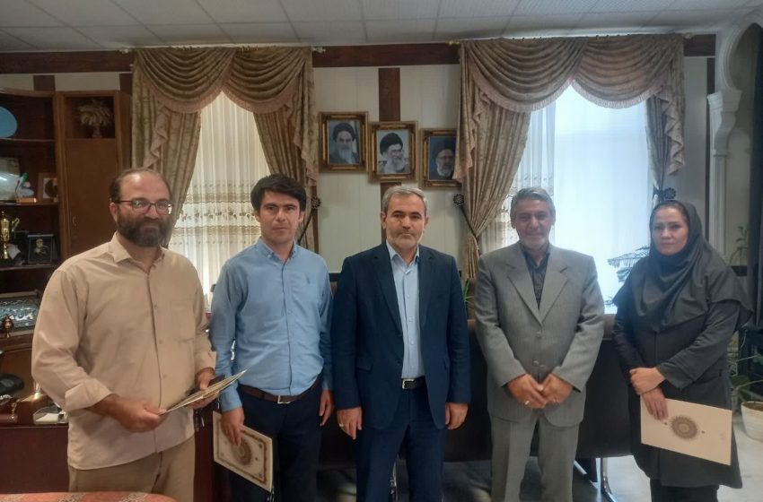  تجلیل بخشدار مرکزی میانه از ۳ خبرنگار و فعال رسانه شهرستان