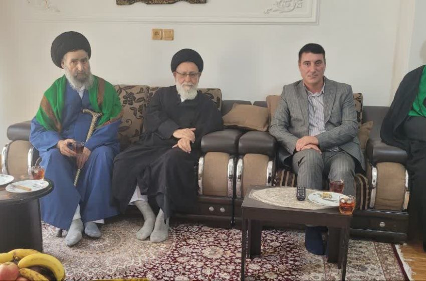  دیدار بخشدار کندوان میانه با آیت الله میرعظیمی و حجت الاسلام حسینی