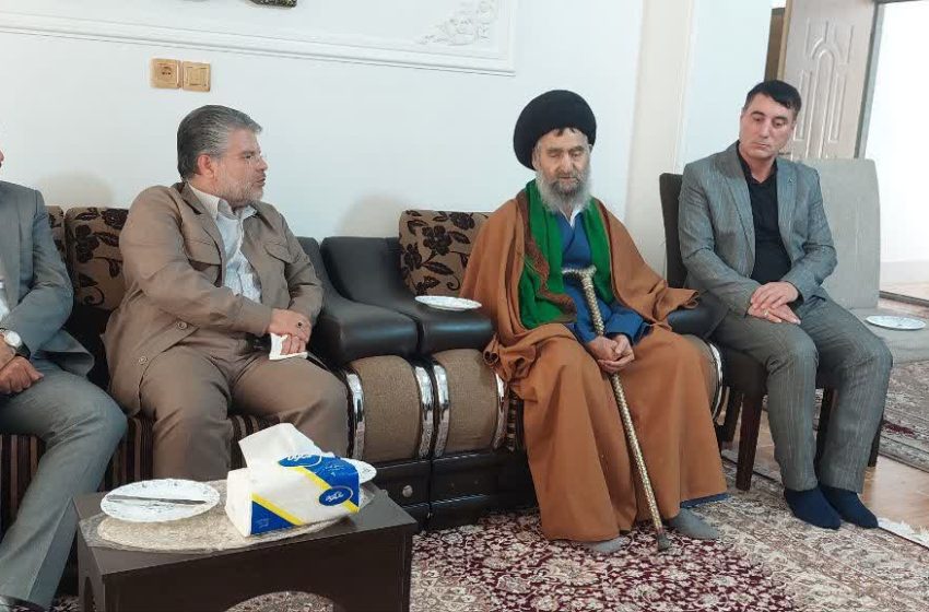  دیدار معاون سیاسی؛ اجتماعی فرماندار میانه و بخشدار کندوان با آیت الله میرعظیمی