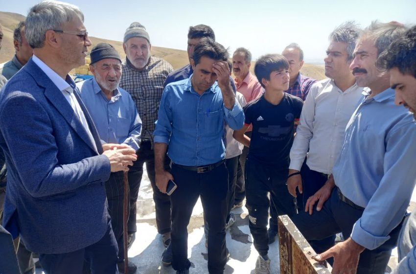  بازدید بخشدار ترکمانچای از روستاهای ورزقان و تندرلو