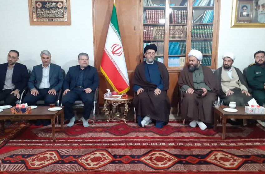  دیدار بخشدار ترکمانچای و اعضای شورای اداری با امام جمعه میانه