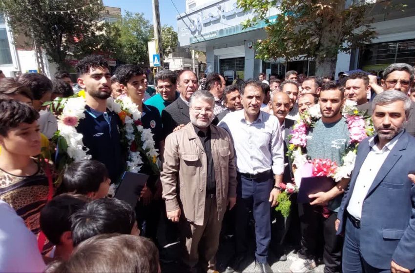  از ورزشکاران مدال آور میانه ای استقبال شد