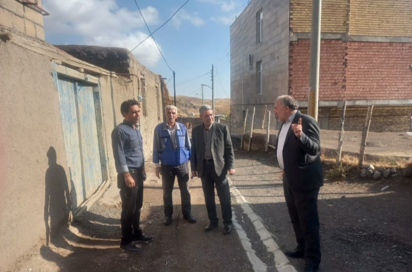  بازدید بخشدار مرکزی میانه از روستای هش آباد