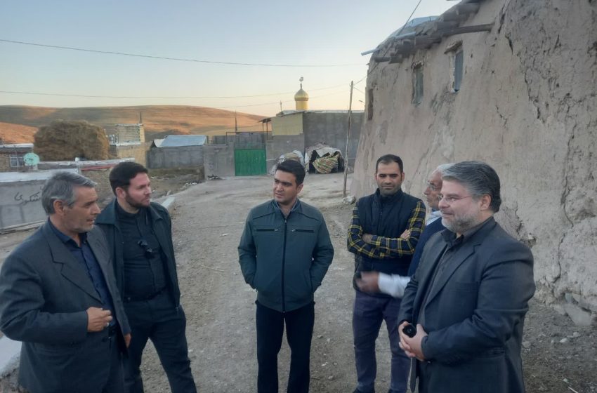  بازدید سرپرست فرمانداری ویژه میانه و بخشدار مرکزی از دیوار حائل روستای قاضی ولی