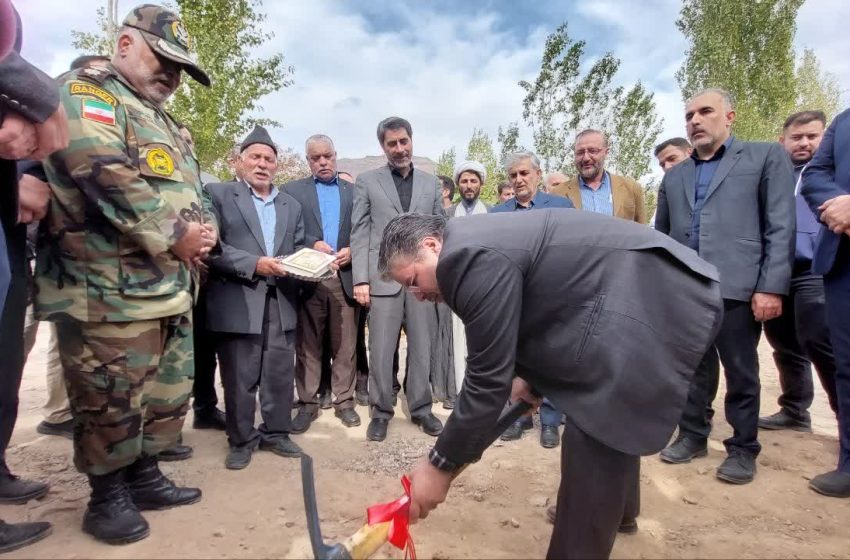  کلنگ زنی مجتمع خدماتی رفاهی گوو بخش کاغذکنان