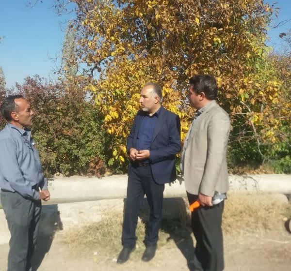  بازدید بخشدار کاغذکنان از روستای خورده بلاغ