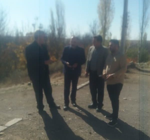  بازدید بخشدار کاغذکنان به همراه مسئول قرارگاه پیشرفت و آبادانی سپاه از روستای کلیان