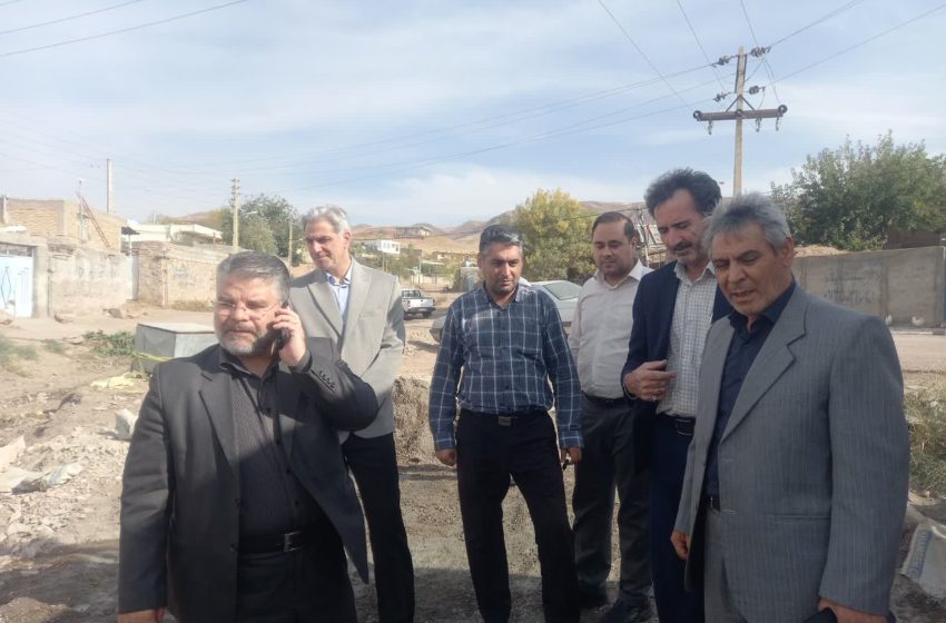  بازدید سرپرست فرمانداری ویژه میانه و بخشدار مرکزی از پروژه های در حال اجرای روستای چرکینلو