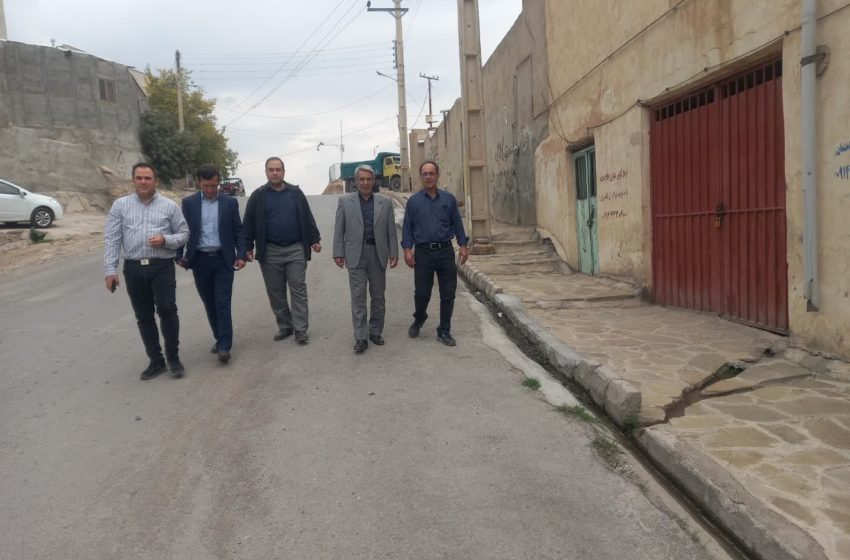  بخشدار مرکزی میانه از پروژه های عمرانی روستای گوندوغدی بازدید کرد