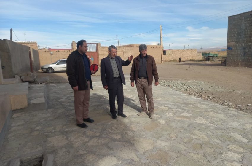  بخشدار مرکزی میانه از پروژه های عمرانی روستای قویجاق بازدید کرد