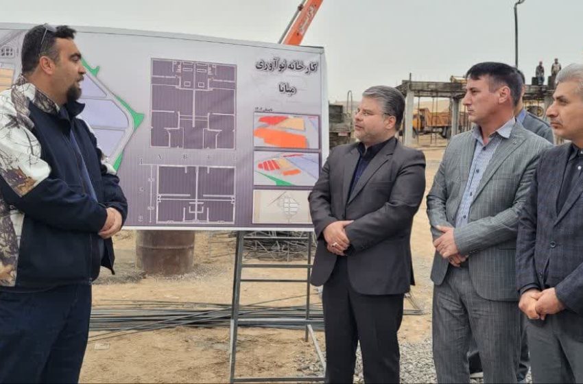  قشلاقی از پروژه احداث کارخانه هادی های نو ترکیب بازدید کرد