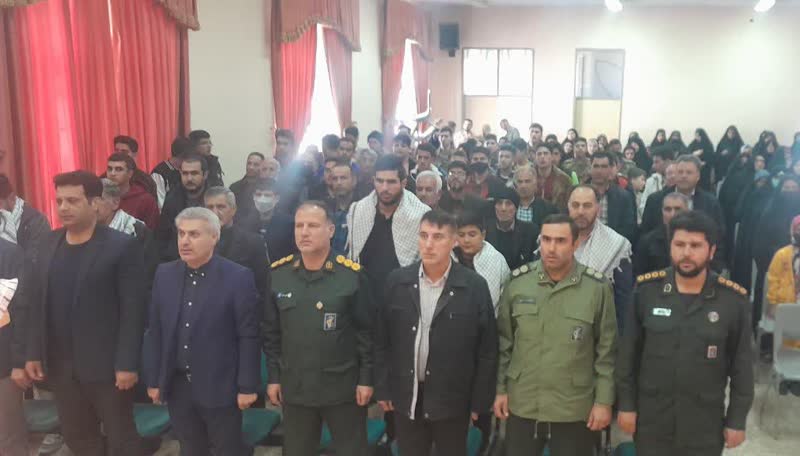  همایش بسیجیان بمناسبت هفته بسیج در بخش کندوان