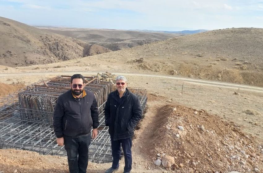  بازدید بخشدار ترکمانچای از پروژه های روستای قره تپه