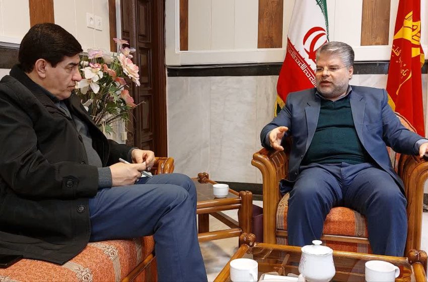  معاون تعاون و مسکن بنیاد شهید استان با فرماندار میانه دیدار کرد