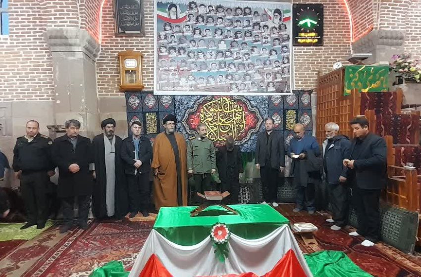  برگزاری مراسم چهلم شهید گمنام در شهر ترک