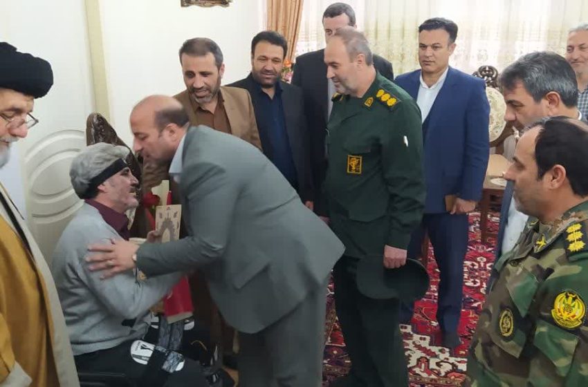  فرماندار ویژه میانه با تعدادی از جانبازان شهرستان دیدار کرد