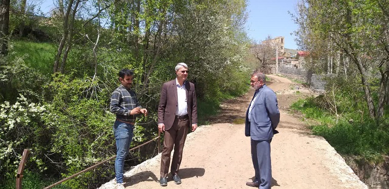  بازدید بخشدار ترکمانچای از روستای ملاحاجی