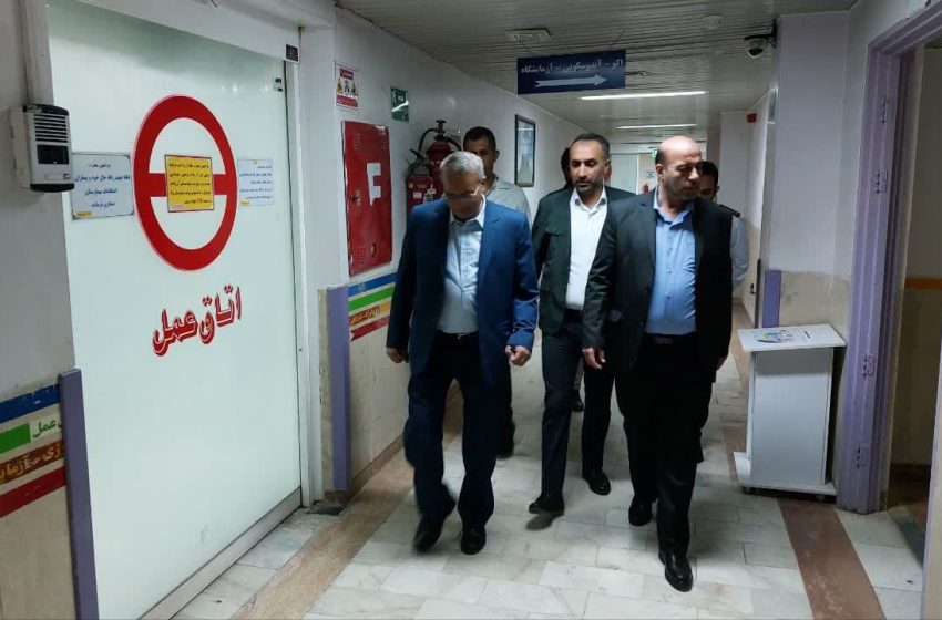 بازدید سرزده فرماندار از بیمارستان های میانه