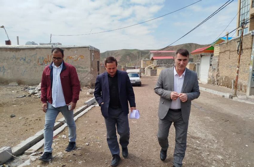  بازدید بخشدار کندوان از روستای ساری قمیش