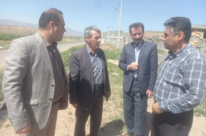  بخشدار مرکزی میانه از پروژه های آماده برای اجرا در روستای چرکینلو بازدید کرد