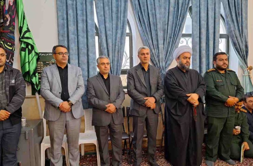  مراسم سوگواری و گرامیداشت شهدای خدمت در بخش ترکمانچای برگزار شد