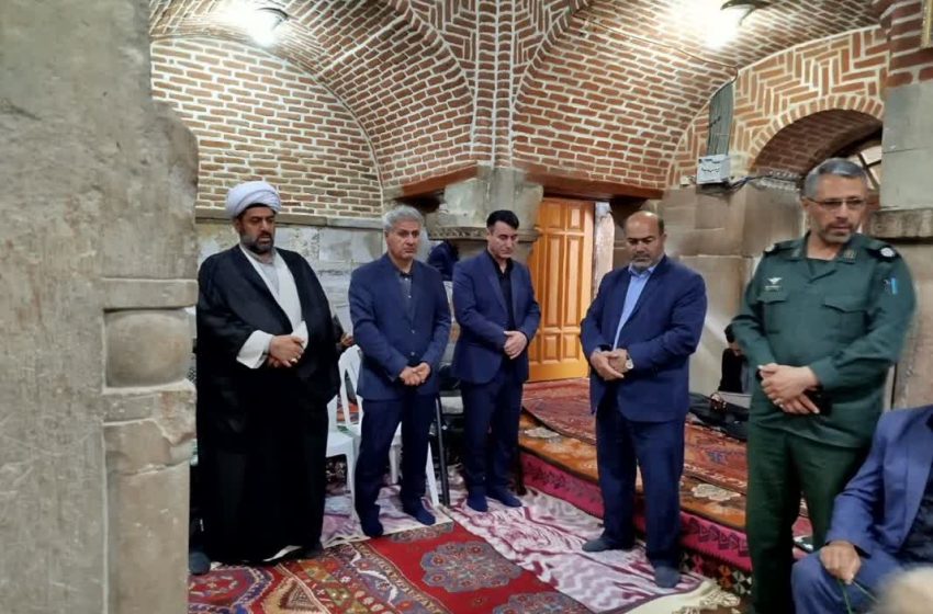  برگزاری مجلس گرامیداشت شهدای خدمت در مسجد سنگی شهر ترک