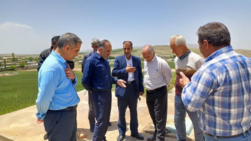  مشکلات آب روستای قوشه بلاغ بررسی شد