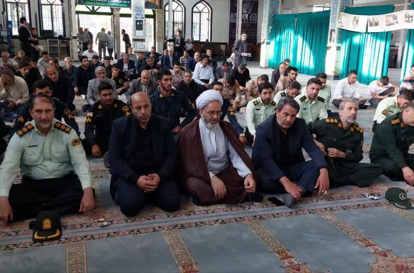  برپایی مراسم گرامیداشت سالروز رحلت امام خمینی(ره)، قیام ۱۵ خرداد و شهدای خدمت در مسجد جامع میانه