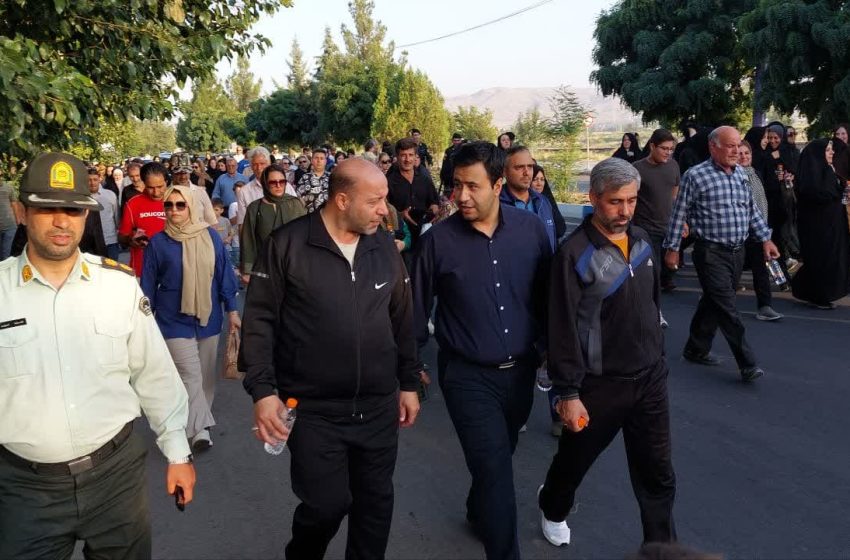  همایش پیاده روی خانوادگی در میانه برگزار شد