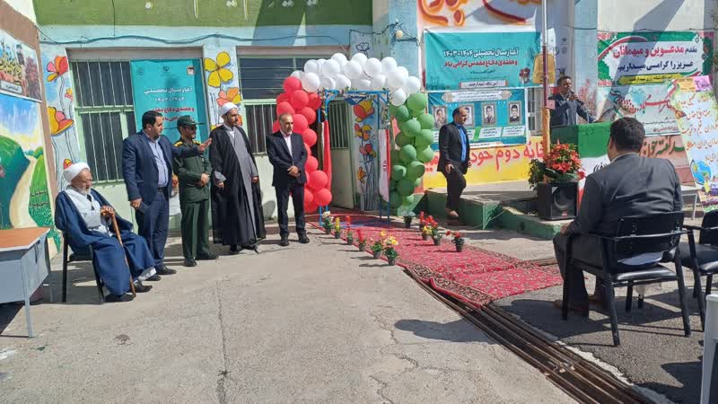  زنگ بازگشایی و زنگ ایثار و مقاومت بخش کاغذکنان