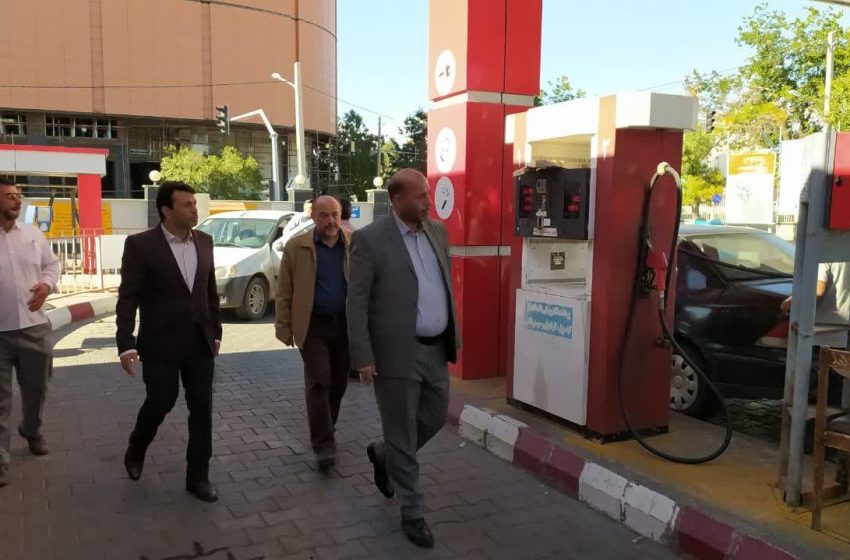  فرماندار میانه از انبار و ستاد شرکت نفت میانه و برخی جایگاههای عرضه بنزین بازدید کرد